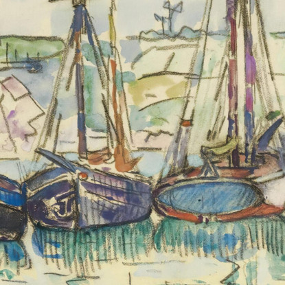 Le Trieux Paul Signac psn52 quadro stampato su tela