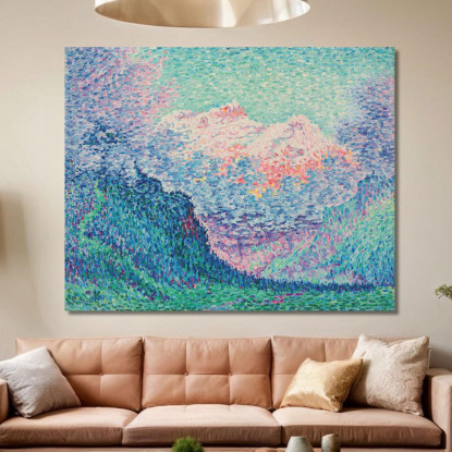 Les Diablerets Oldenhorn E Bécabesson Paul Signac psn57 quadro stampato su tela