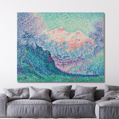 Les Diablerets Oldenhorn E Bécabesson Paul Signac psn57 quadro stampato su tela