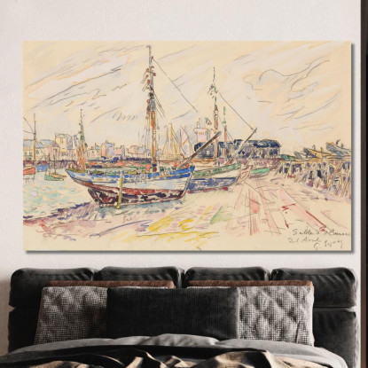 Les Sables D'Olonne Paul Signac psn58 quadro stampato su tela