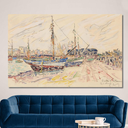 Les Sables D'Olonne Paul Signac psn58 quadro stampato su tela