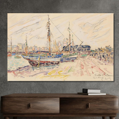 Les Sables D'Olonne Paul Signac psn58 quadro stampato su tela