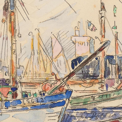 Les Sables D'Olonne Paul Signac psn58 quadro stampato su tela