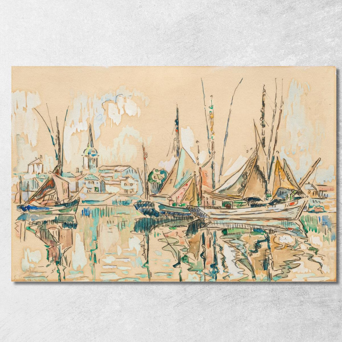 Les Sables D'Olonne 2 Paul Signac psn59 quadro stampato su tela