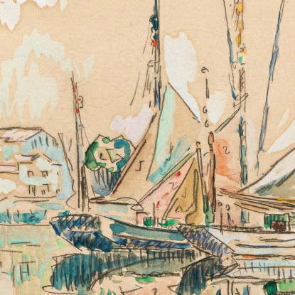 Les Sables D'Olonne 2 Paul Signac psn59 quadro stampato su tela