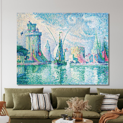 Le Torri Verdi La Rochelle Paul Signac psn60 quadro stampato su tela