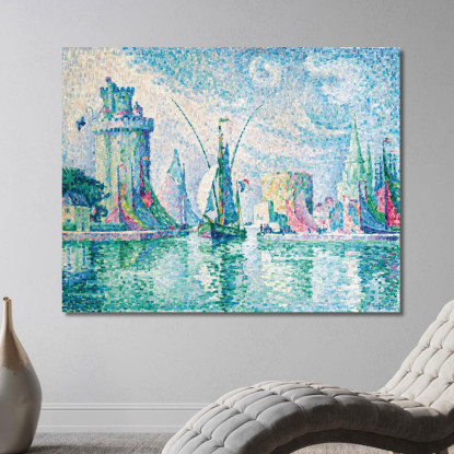 Le Torri Verdi La Rochelle Paul Signac psn60 quadro stampato su tela