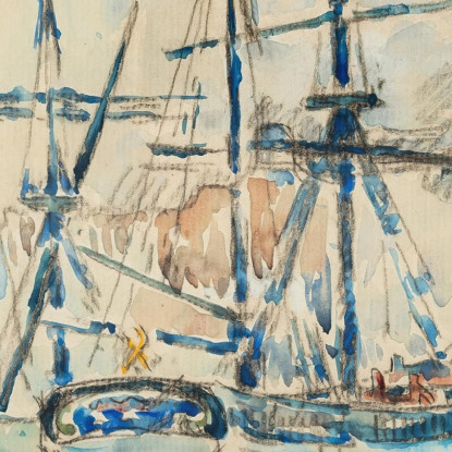 Marsiglia Paul Signac psn63 quadro stampato su tela