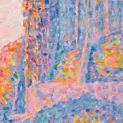 Sole Al Tramonto Di Mont Saint-Michel Paul Signac psn65 quadro stampato su tela