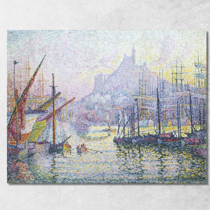 Notre Dame De La Garde La Buona Madre Marsiglia Paul Signac psn67 quadro stampato su tela