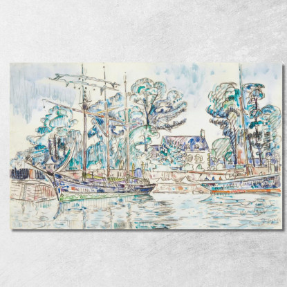 Paimpol Le Fanny Crossfield Paul Signac psn68 quadro stampato su tela