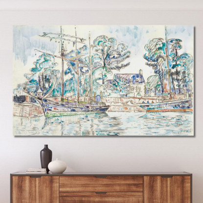 Paimpol Le Fanny Crossfield Paul Signac psn68 quadro stampato su tela