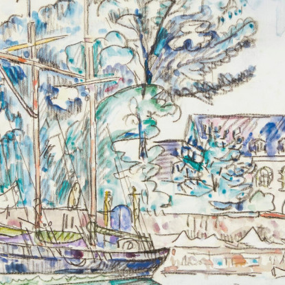 Paimpol Le Fanny Crossfield Paul Signac psn68 quadro stampato su tela