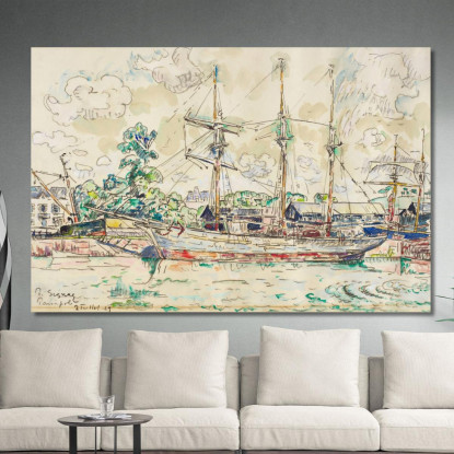 Paimpol Paul Signac psn69 quadro stampato su tela