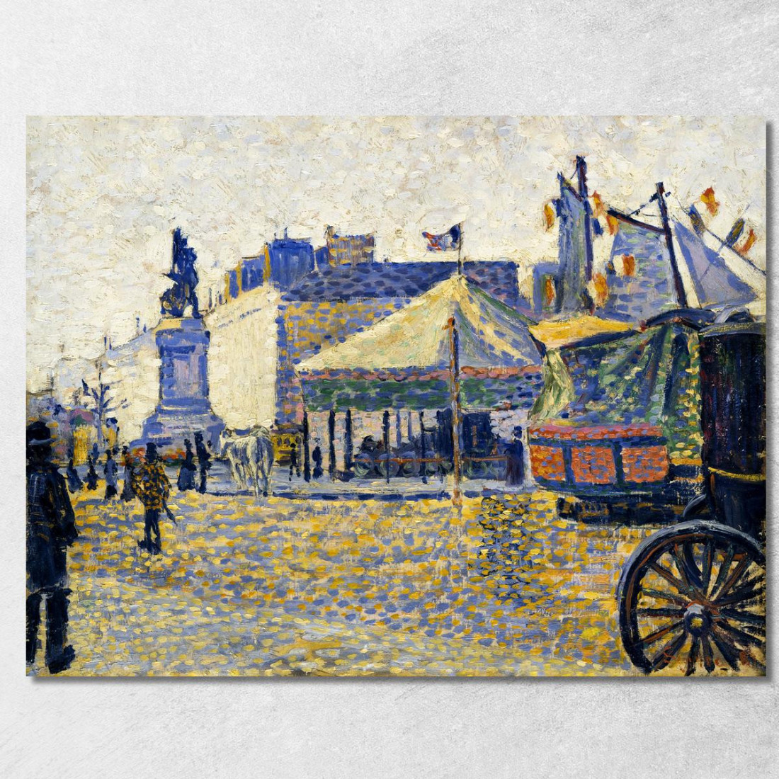 Piazza Di Clichy 1887 Paul Signac psn79 quadro stampato su tela