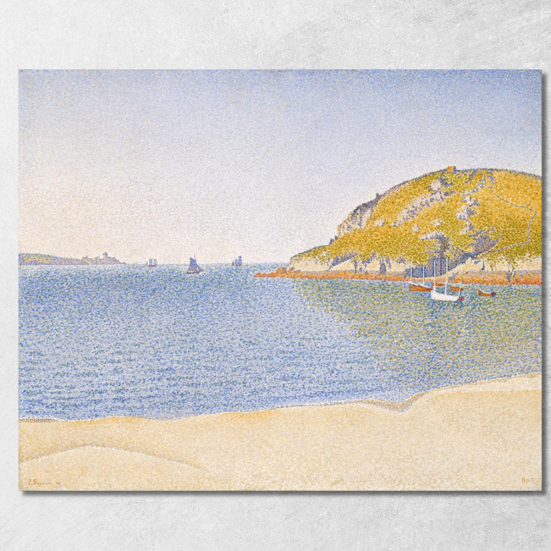 Porto Di Saint-Cast Paul Signac psn82 quadro stampato su tela