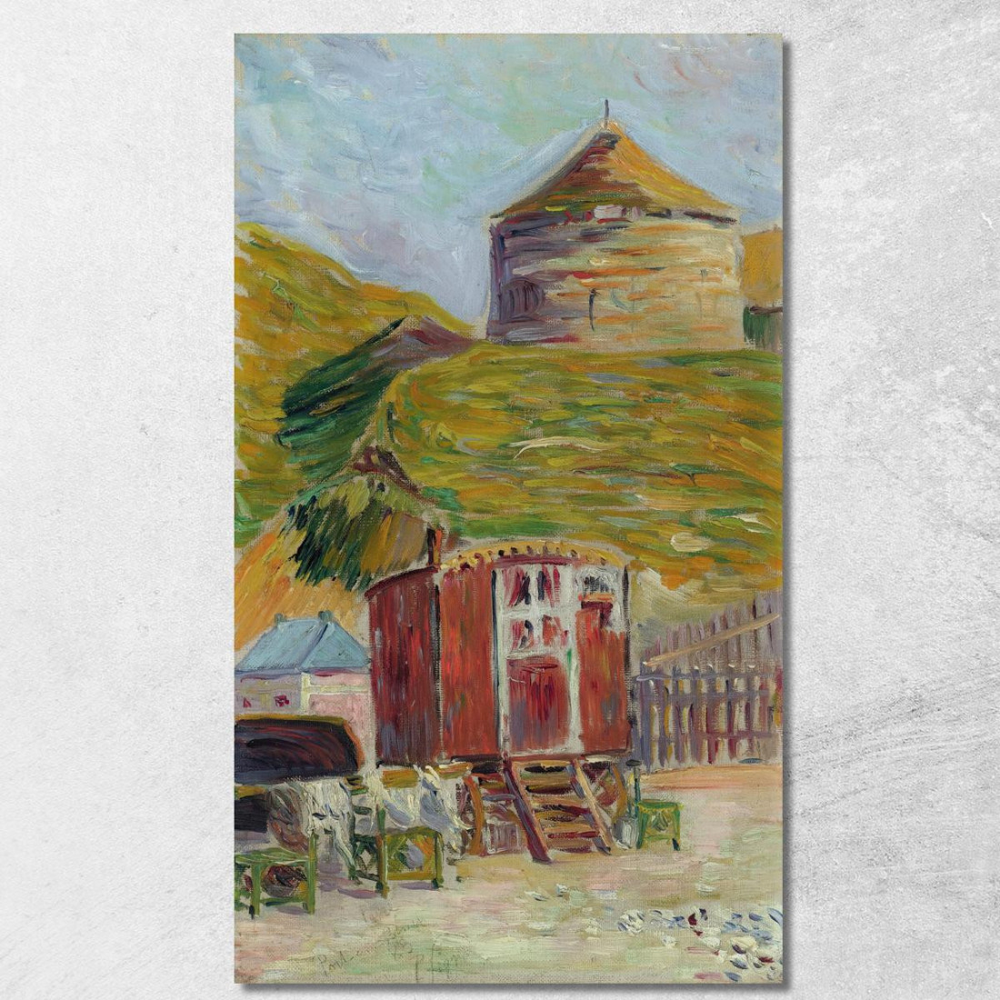 Port-En-Bessin La Vecchia Torre Paul Signac psn83 quadro stampato su tela