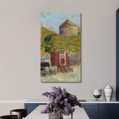 Port-En-Bessin La Vecchia Torre Paul Signac psn83 quadro stampato su tela