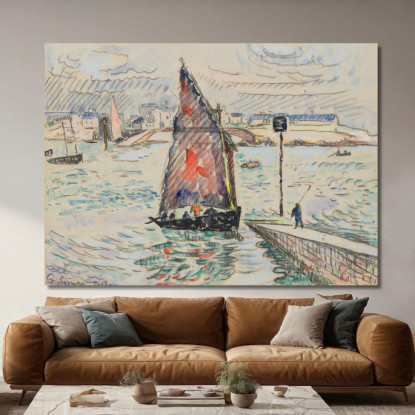 Porto Luigi Paul Signac psn85 quadro stampato su tela