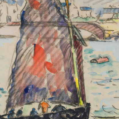 Porto Luigi Paul Signac psn85 quadro stampato su tela