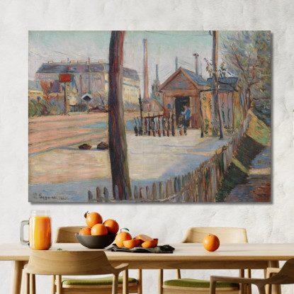 Nodo Ferroviario Vicino A Bois-Colombes Paul Signac psn87 quadro stampato su tela