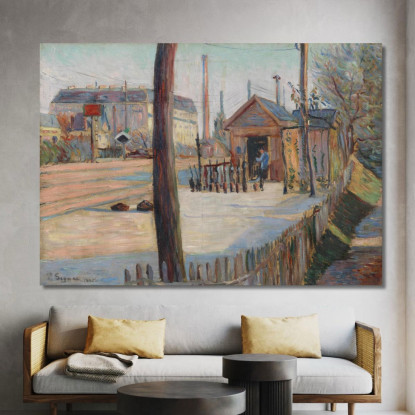 Nodo Ferroviario Vicino A Bois-Colombes Paul Signac psn87 quadro stampato su tela