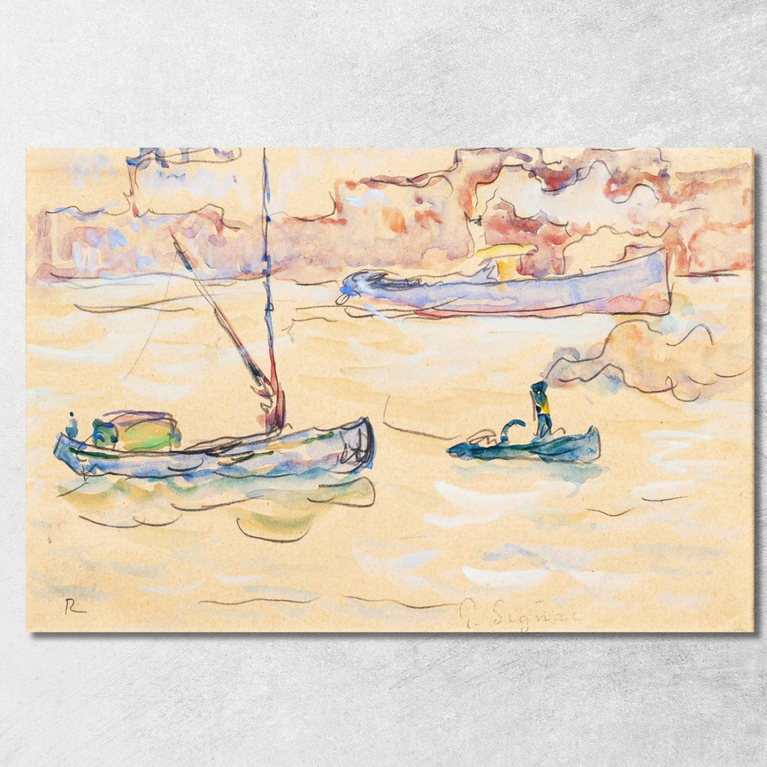 Rotterdam Paul Signac psn88 quadro stampato su tela