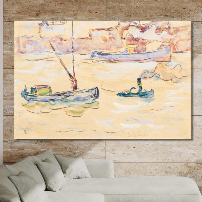 Rotterdam Paul Signac psn88 quadro stampato su tela