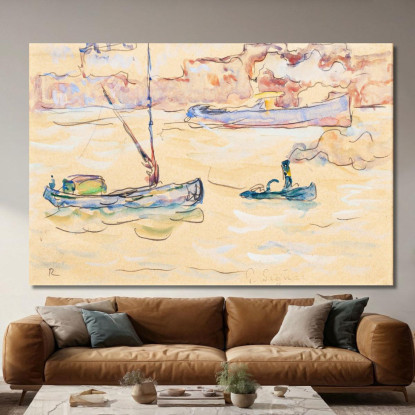 Rotterdam Paul Signac psn88 quadro stampato su tela