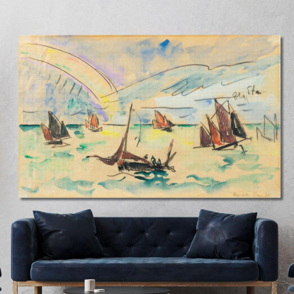 Reville Paul Signac psn89 quadro stampato su tela