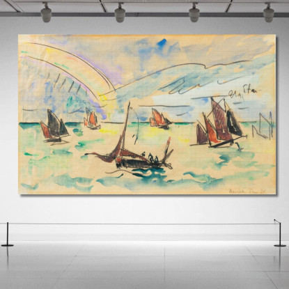 Reville Paul Signac psn89 quadro stampato su tela