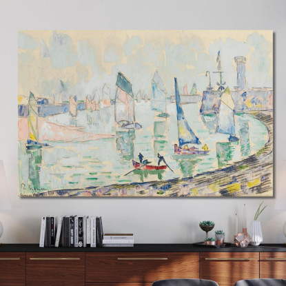 Saint-Gilles Croix-De-Vie Paul Signac psn92 quadro stampato su tela