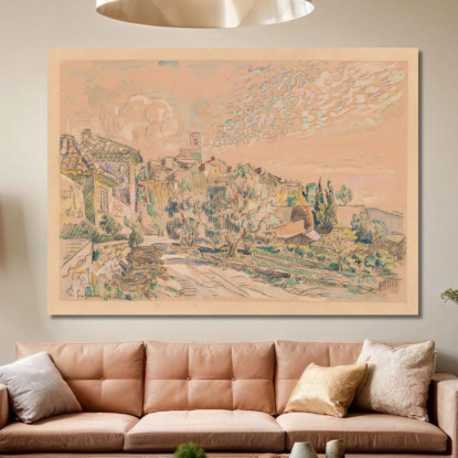 Saint-Paul-De-Vence Paul Signac psn96 quadro stampato su tela