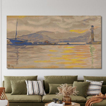 Saint-Tropez Le Port Paul Signac psn100 quadro stampato su tela