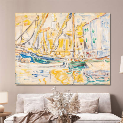 Saint Tropez Paul Signac psn104 quadro stampato su tela