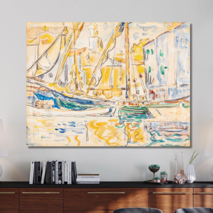 Saint Tropez Paul Signac psn104 quadro stampato su tela