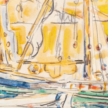 Saint Tropez Paul Signac psn104 quadro stampato su tela