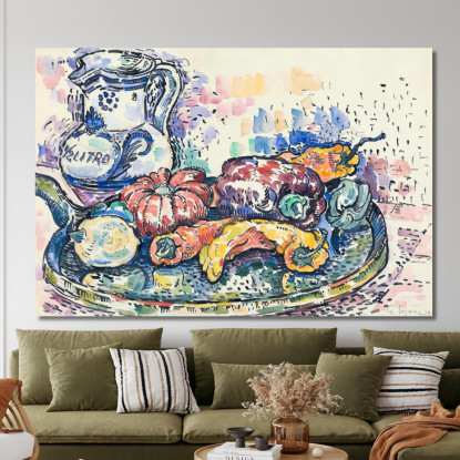 Natura Morta Con Brocca 1919 Paul Signac psn109 quadro stampato su tela