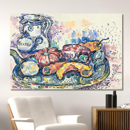 Natura Morta Con Brocca 1919 Paul Signac psn109 quadro stampato su tela