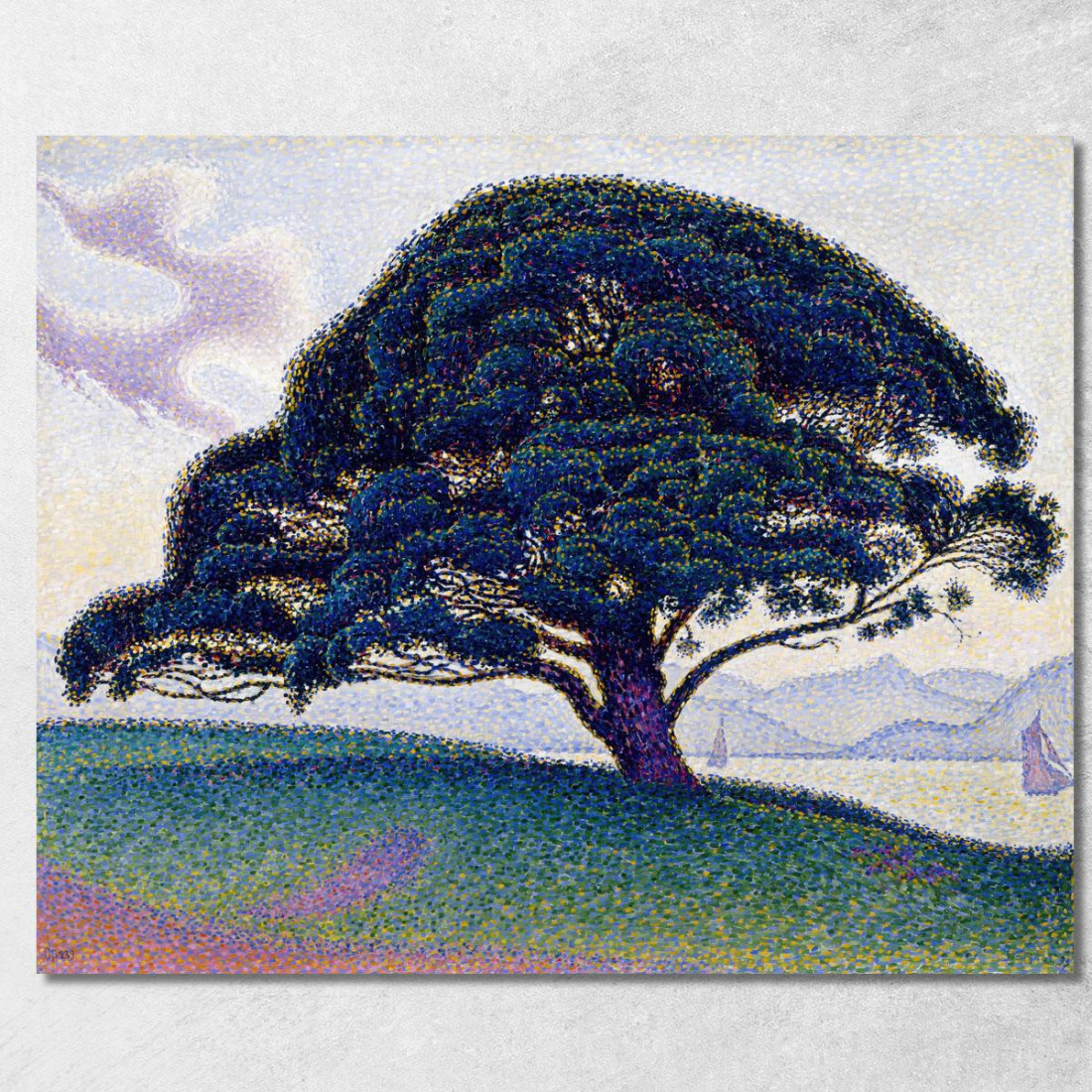 Il Pino Bonaventura Paul Signac psn112 quadro stampato su tela
