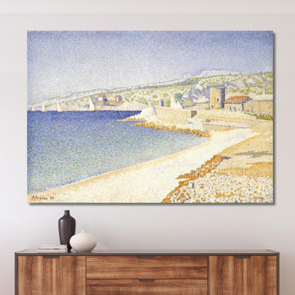 Il Molo Di Cassis Opus 198 1889 Paul Signac psn115 quadro stampato su tela