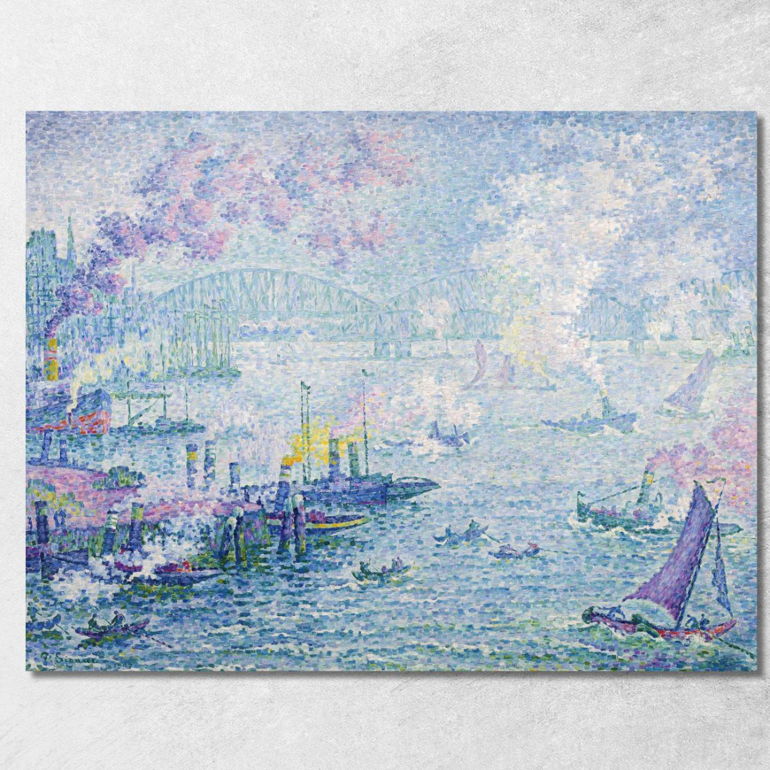 Il Porto Di Rotterdam Paul Signac psn116 quadro stampato su tela