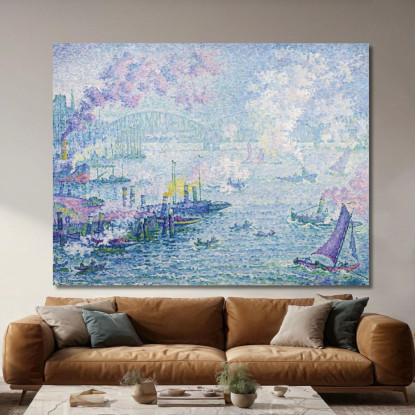 Il Porto Di Rotterdam Paul Signac psn116 quadro stampato su tela