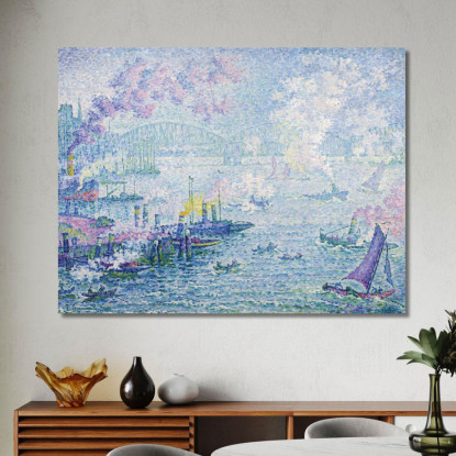 Il Porto Di Rotterdam Paul Signac psn116 quadro stampato su tela