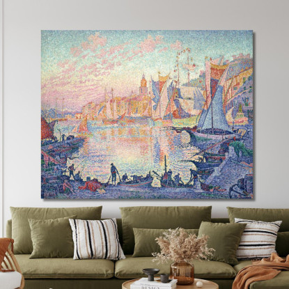 Il Porto Di Saint-Tropez Paul Signac psn117 quadro stampato su tela
