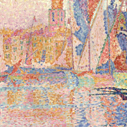 Il Porto Di Saint-Tropez Paul Signac psn117 quadro stampato su tela