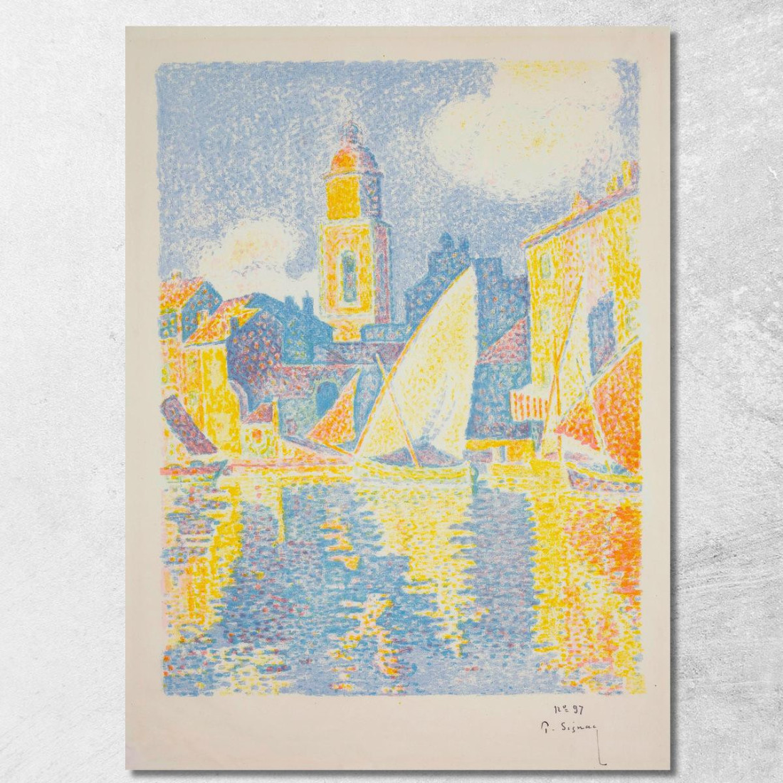 Il Porto Di St. Tropez Paul Signac psn118 quadro stampato su tela