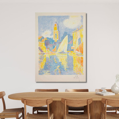 Il Porto Di St. Tropez Paul Signac psn118 quadro stampato su tela