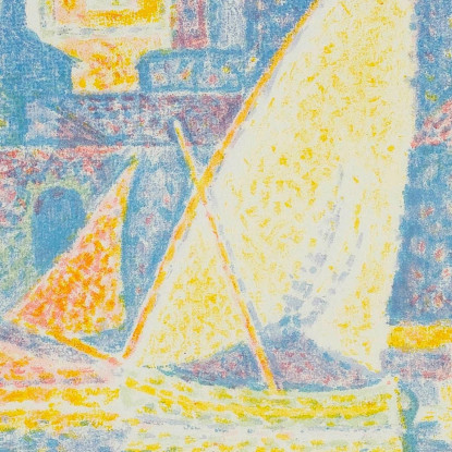 Il Porto Di St. Tropez Paul Signac psn118 quadro stampato su tela