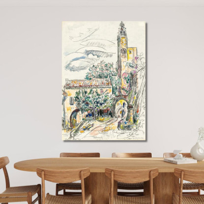 Vaison Paul Signac psn122 quadro stampato su tela